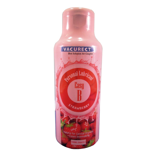 Vacurect Water Soluble Personal Lubricant - 100ml / 4 oz - Strawberry