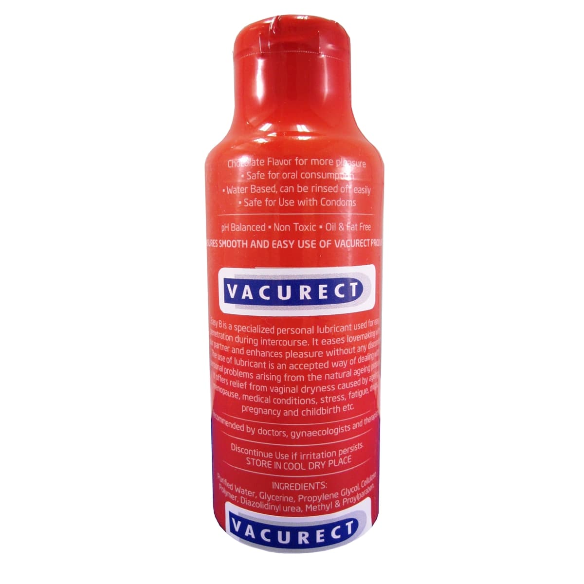 Vacurect Water Soluble Personal Lubricant - 100ml / 4 oz - Strawberry