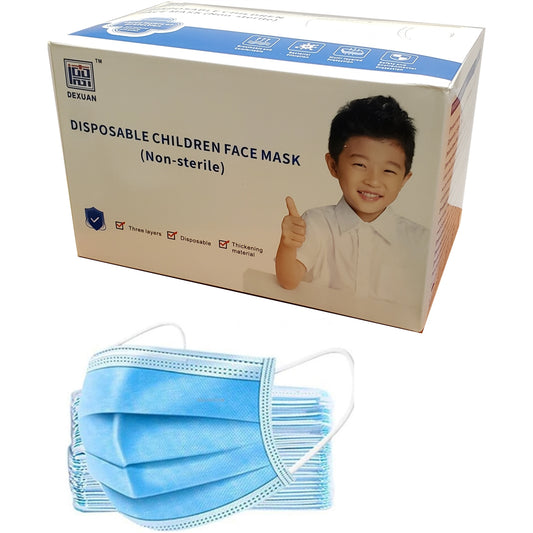 Disposable 3 layer Children Masks (Box of 50)